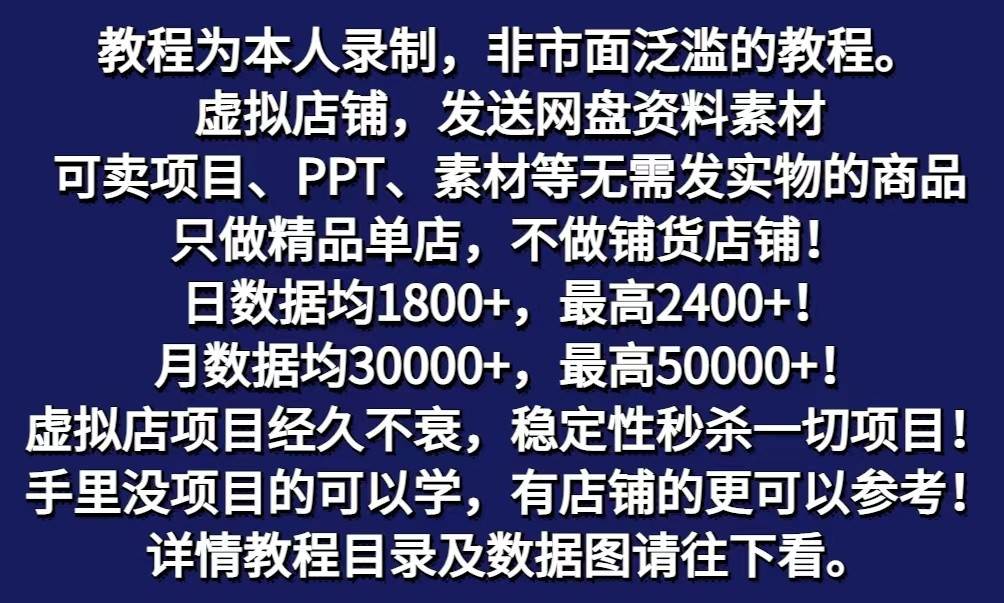 图片[2]-拼多多虚拟电商训练营月入40000+你也行，暴利稳定长久，副业首选-靠谱项目库