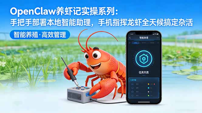 （17790期）OpenClaw养虾记实操系列：手把手部署本地智能助理，手机指挥龙虾全天候搞定杂活-靠谱项目库