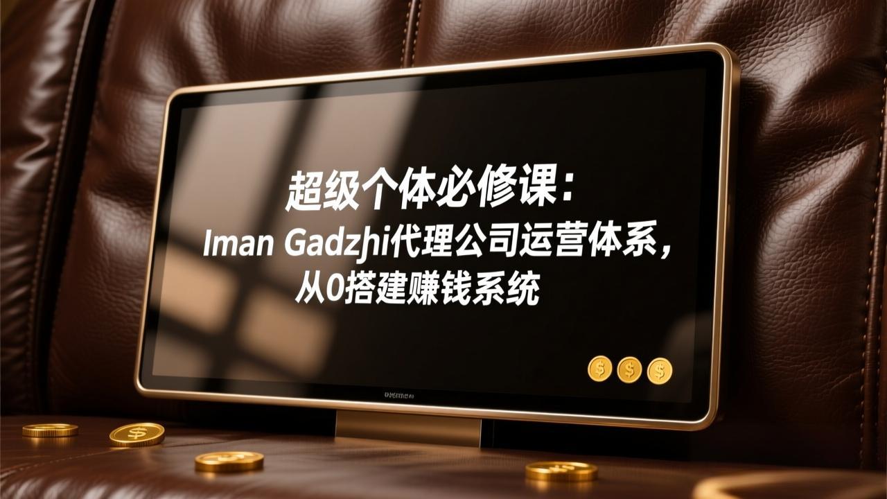 （17525期）超级个体必修课：Iman Gadzhi代理公司运营体系，从0搭建赚钱系统-靠谱项目库