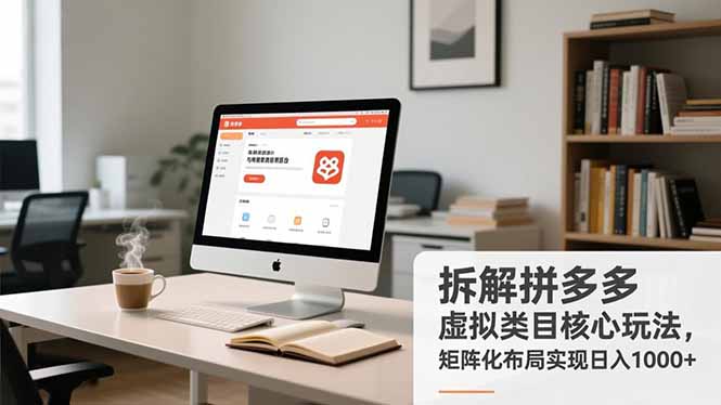 （16906期）拆解拼多多虚拟类目核心玩法，矩阵化布局实现日入1000+-靠谱项目库