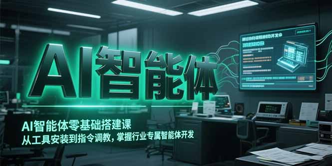 （15257期）AI智能体零基础搭建课，从工具安装到指令调教，掌握行业专属智能体开发…-靠谱项目库