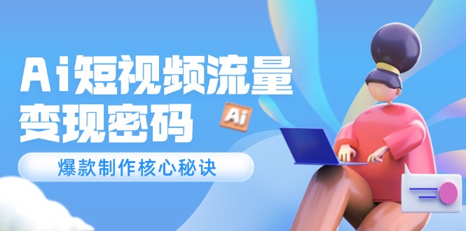 （14875期）Ai短视频流量密码，爆款制作核心秘诀，120万案例深度解析-靠谱项目库