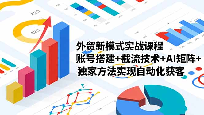（16496期）外贸新模式实战课程，账号搭建+截流技术+AI矩阵+独家方法实现自动化获客-靠谱项目库