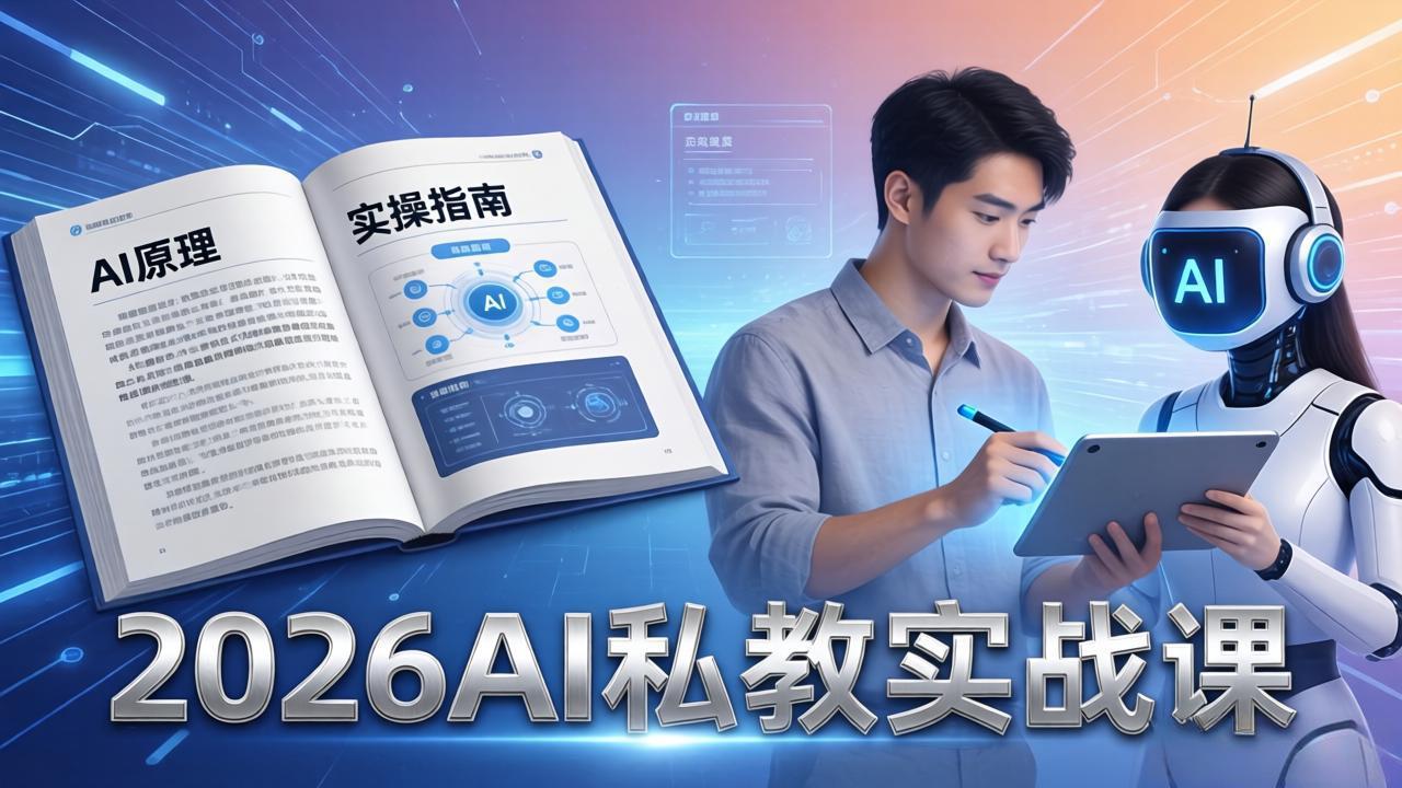 （17899期）2026AI私教实战课：从AI原理到全场景实操，零基础学会用AI提效+单人单干创业-靠谱项目库