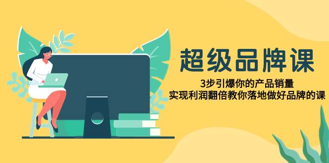 超级/品牌课，3步引爆你的产品销量，实现利润翻倍教你落地做好品牌的课-靠谱项目库