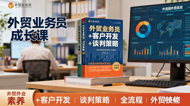 （16250期）外贸业务员成长课：职业素养+客户开发+谈判策略、掌握全流程外贸技能-靠谱项目库