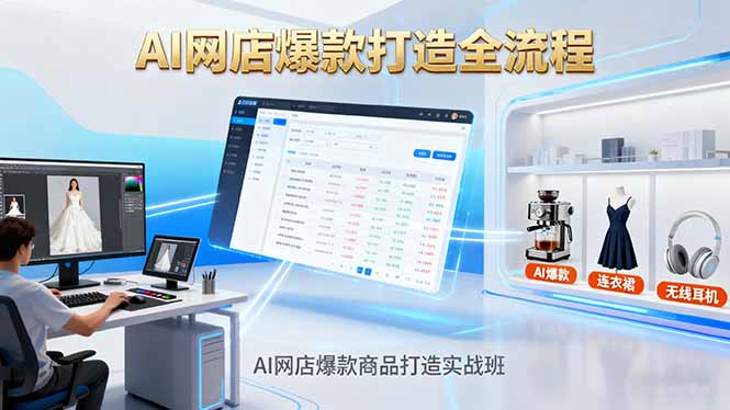 （16326期）AI网店爆款商品打造实战班：AI技术实现商品图智能处理，快速搭建AI网店-靠谱项目库