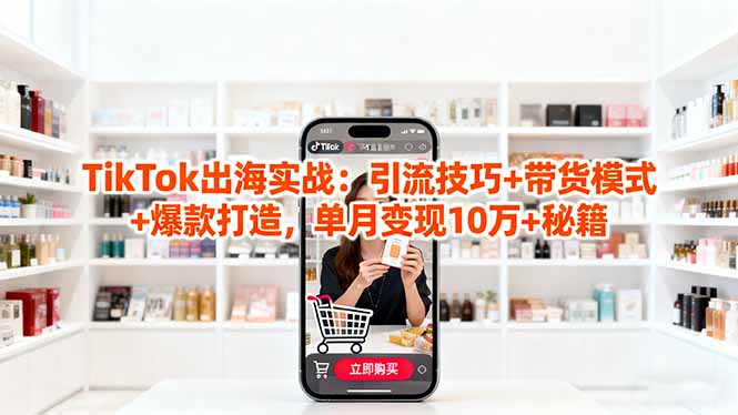 （16358期）「TikTok出海实战」引流技巧+带货模式+爆款打造，单月变现10万+秘籍-靠谱项目库