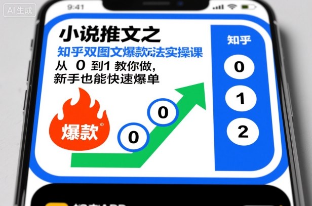 小说推文之知乎双图文爆款玩法实操课，从0到1教你做，新手也能快速爆单-靠谱项目库