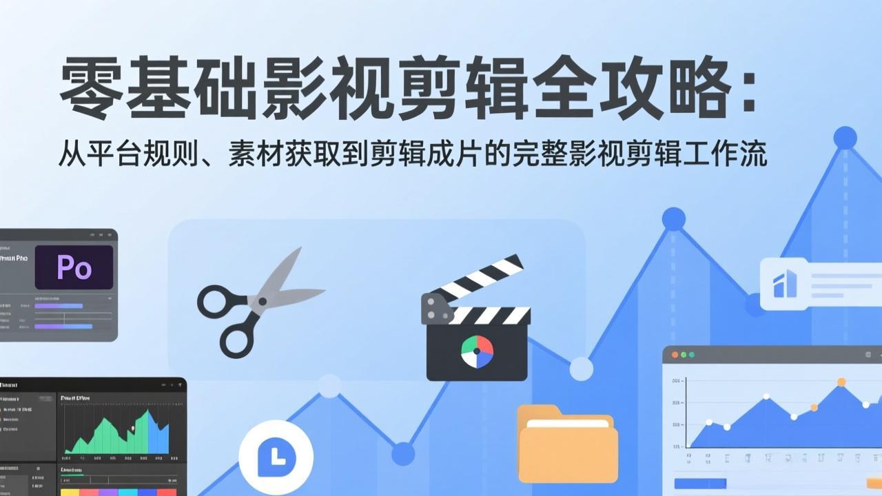 （17336期）零基础影视剪辑全攻略：从平台规则、素材获取到剪辑成片的完整影视剪辑工作流-靠谱项目库