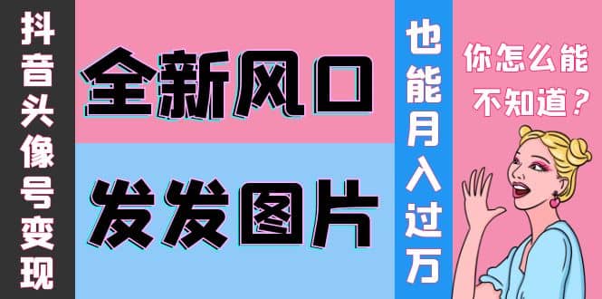抖音头像号变现0基础教程-靠谱项目库