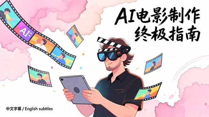（17130期）AI电影制作终极指南：从创意到成片，系统掌握智能影视全流程实战课（中英字幕）-靠谱项目库