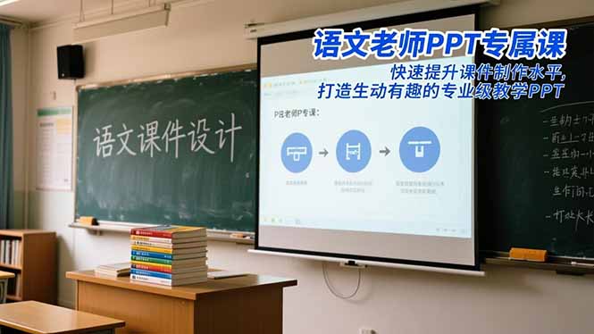 （16596期）语文老师PPT专属课：快速提升课件制作水平，打造生动有趣的专业级教学PPT-靠谱项目库