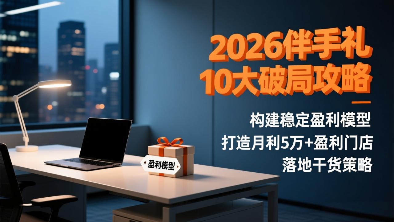 （17191期）2026伴手礼10大破局攻略：构建稳定盈利模型，打造月利5万+盈利门店，落地干货策略-靠谱项目库