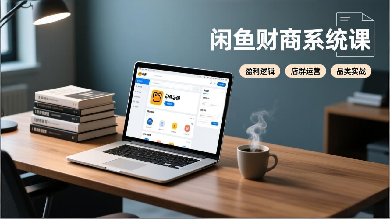 （17193期）闲鱼财商系统课：从盈利逻辑、店群运营到品类实战，实现稳定月入过万-靠谱项目库