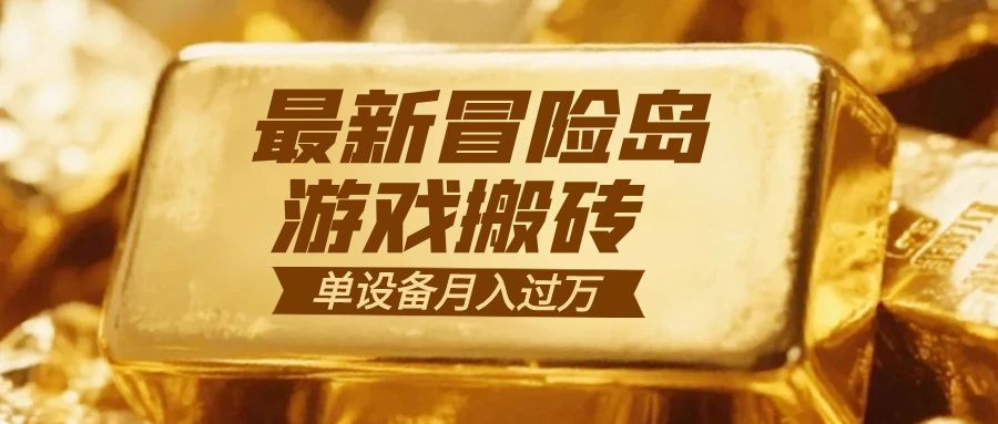 （16597期）冒险岛游戏搬砖  一组账号月利润9000+-靠谱项目库