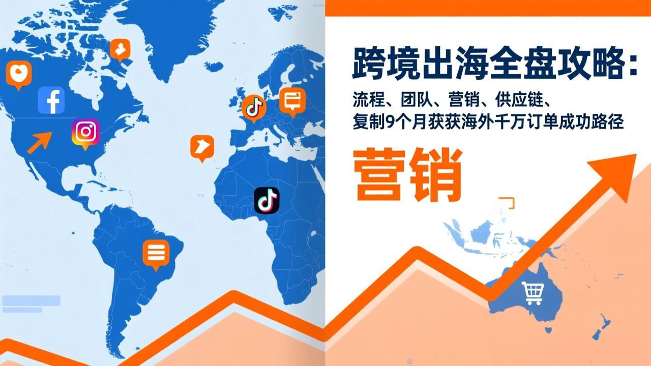 （17099期）跨境出海全盘攻略：流程，团队，营销，供应链，复制9个月斩获海外千万订单成功路径-靠谱项目库