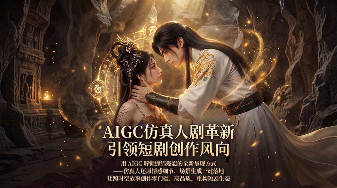（18199期）AIGC 仿真人短剧创作革新，解锁仙侠爱恋全新呈现，一键出高质场景，零门槛打造爆款剧集-靠谱项目库