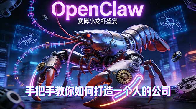 （17684期）OpenClaw，小龙虾-从产品到爆款的成长之路，手把手教你如何打造一个人的公司-靠谱项目库