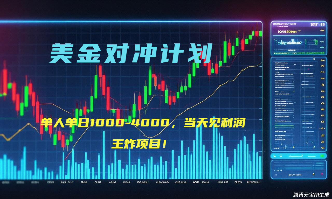 （15333期）2025年最暴力项目“美金先登计划”最新最强对冲战法，每日实际收益1K-4K-靠谱项目库