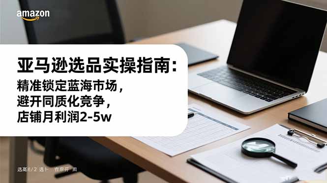 （16523期）亚马逊选品实操指南：精准锁定蓝海市场，避开同质化竞争，店铺月利润2-5w-靠谱项目库