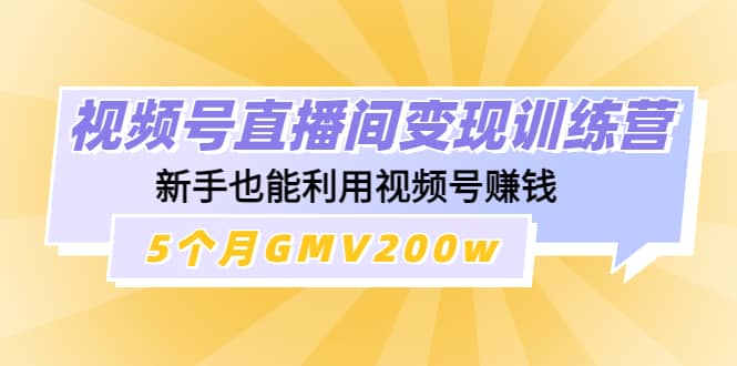 视频号直播间变现训练营-靠谱项目库