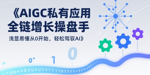 AIGC私有化应用全链增长操盘手，浅显易懂从0开始，轻松驾驭AI-靠谱项目库
