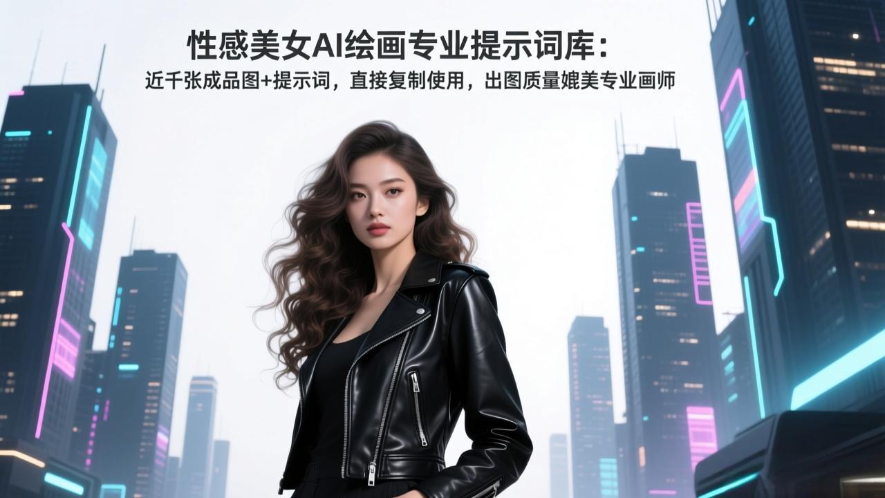 （17262期）性感美女AI绘画专业提示词库：近千张成品图+提示词，直接复制使用，出图质量媲美专业画师-靠谱项目库