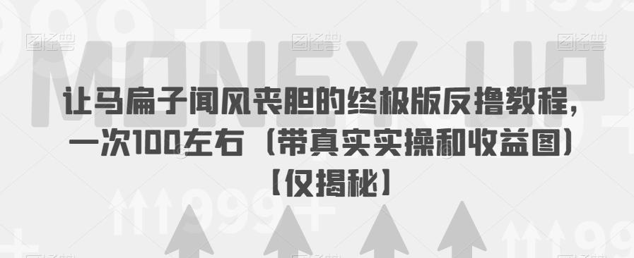 让马扁子闻风丧胆的终极版反撸教程，一次100左右（带真实实操和收益图）【仅揭秘】-靠谱项目库