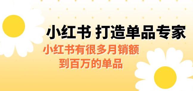 某公众号付费文章《小红书打造单品专家》小红书有很多月销额到百万的单品-靠谱项目库
