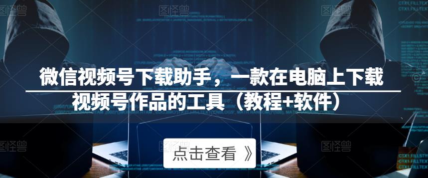 微信视频号下载助手，一款在电脑上下载视频号作品的工具（教程+软件）-靠谱项目库