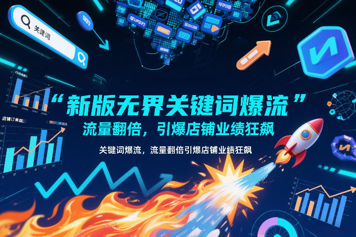 新版无界关键词爆流，流量翻倍，引爆店铺业绩狂飙-靠谱项目库
