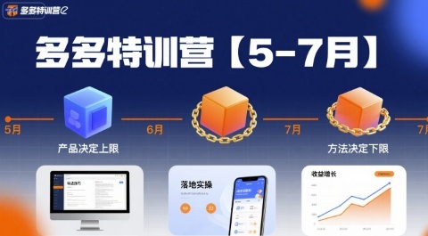 多多特训营【5-7月】产品决定上限，方法决定下限，各种玩法技巧落地实操-靠谱项目库