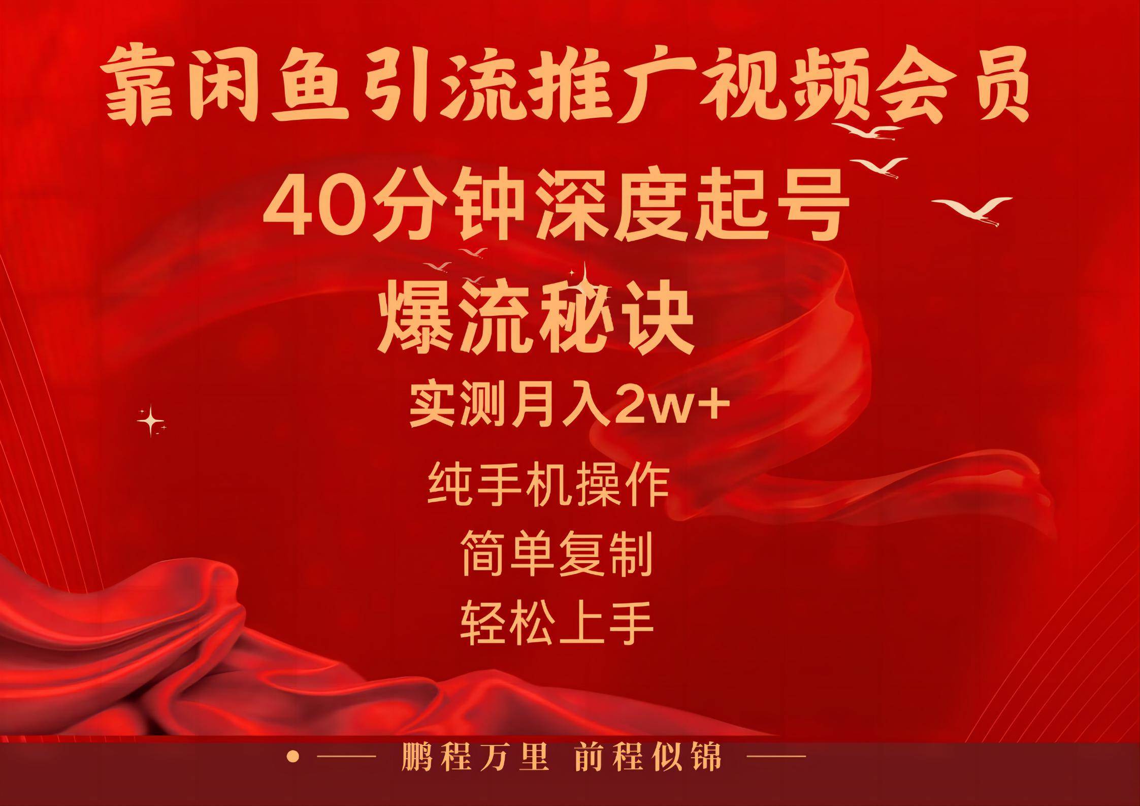 （10896期）闲鱼暴力引流推广视频会员，能做到日入2W+，操作简单-靠谱项目库