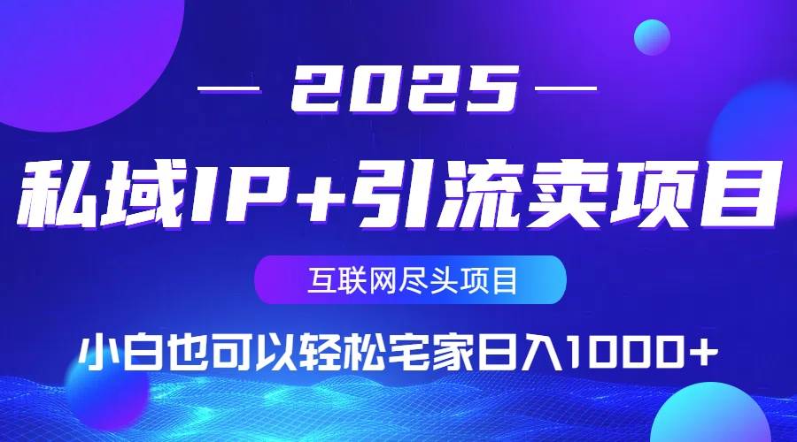 （14151期）私域IP+引流卖项目，小白也可以做到轻松宅家日入1000+-靠谱项目库