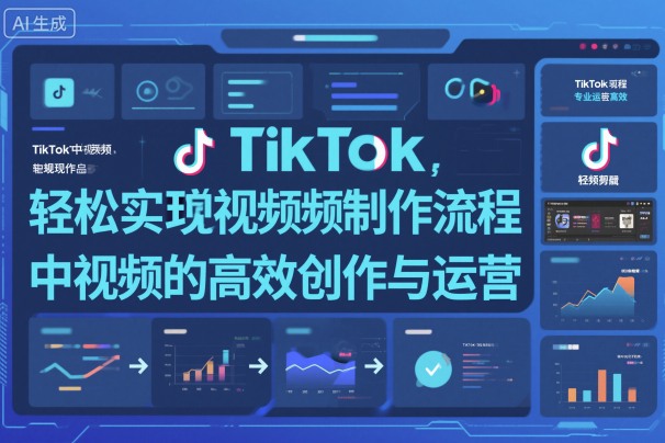 TikTok中视频制做流程，轻松实现Tk中视频的高效创作与运营-靠谱项目库