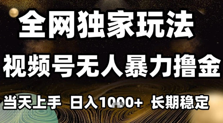 年底最新独家视频号无人直播撸礼物，小白也能轻松日入1k+，长期稳定，可批量复制【揭秘】-靠谱项目库