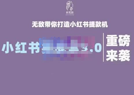 谢无敌·小红书实战营3.0，无敌带你打造小红书提款机 价值7999元-靠谱项目库