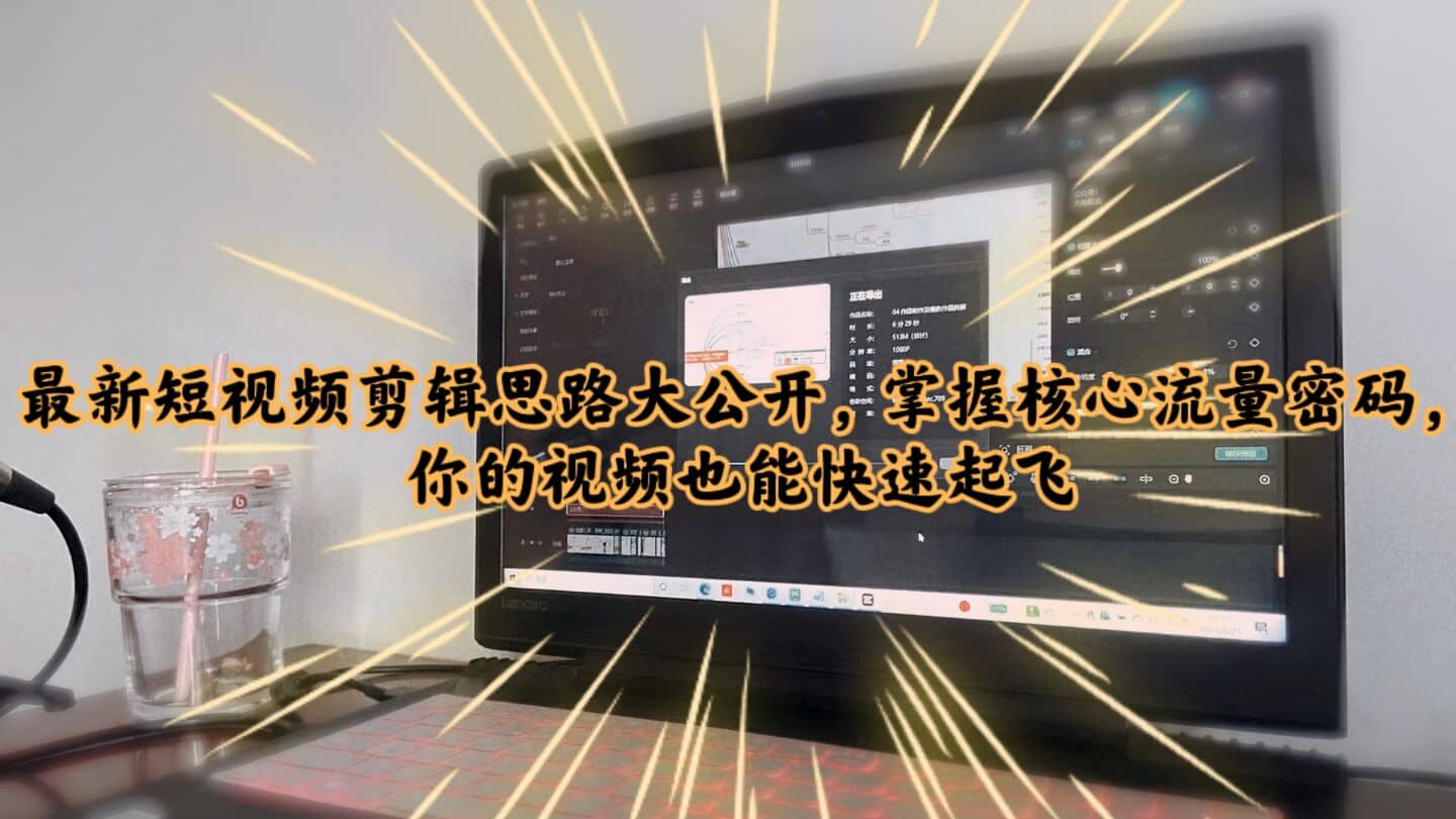 最新短视频剪辑思路大公开，掌握核心流量密码，你的视频也能快速起飞-靠谱项目库