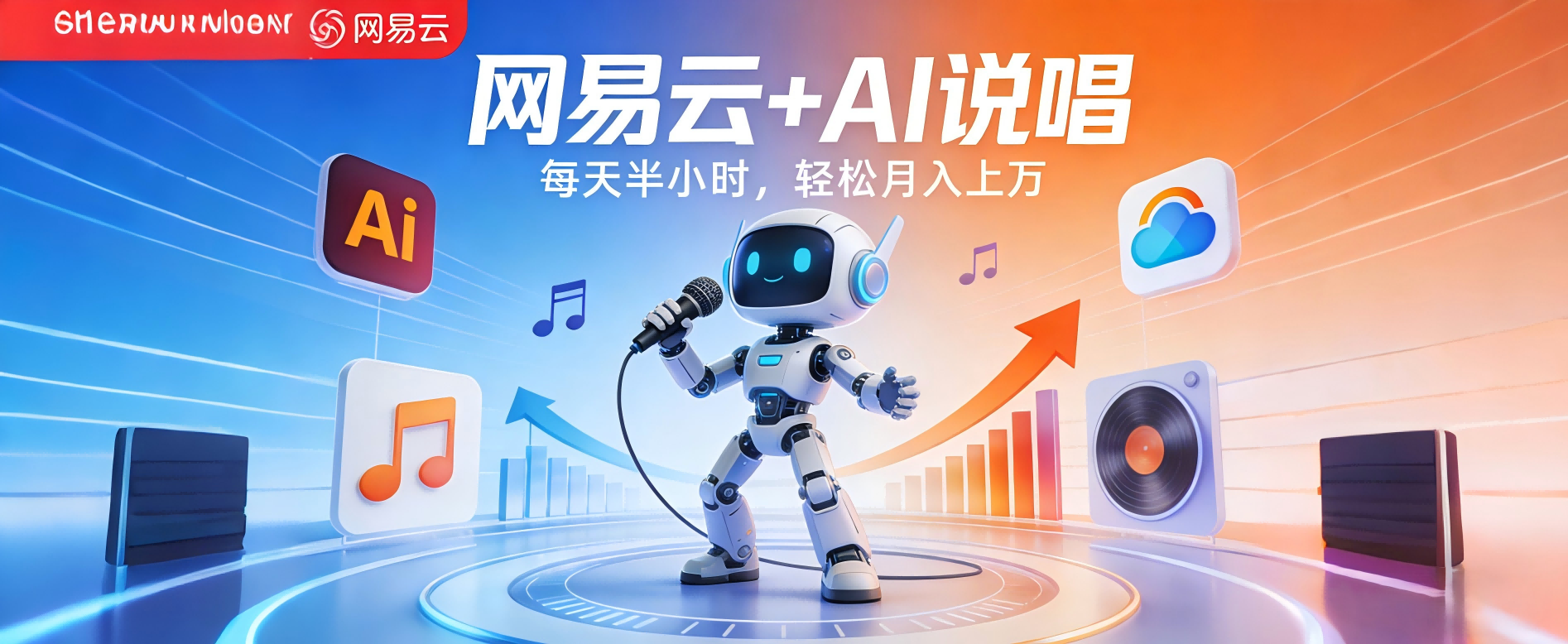 网易云+AI说唱，每天半小时，轻松月入上万-靠谱项目库