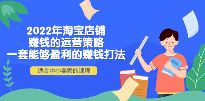 2022年淘宝店铺赚钱的运营策略：一套能够盈利的赚钱打法，适合中小卖家-靠谱项目库