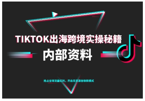 TikTok跨境电商0-1搭建运营，TK出海跨境实操秘籍（10月更新）-靠谱项目库