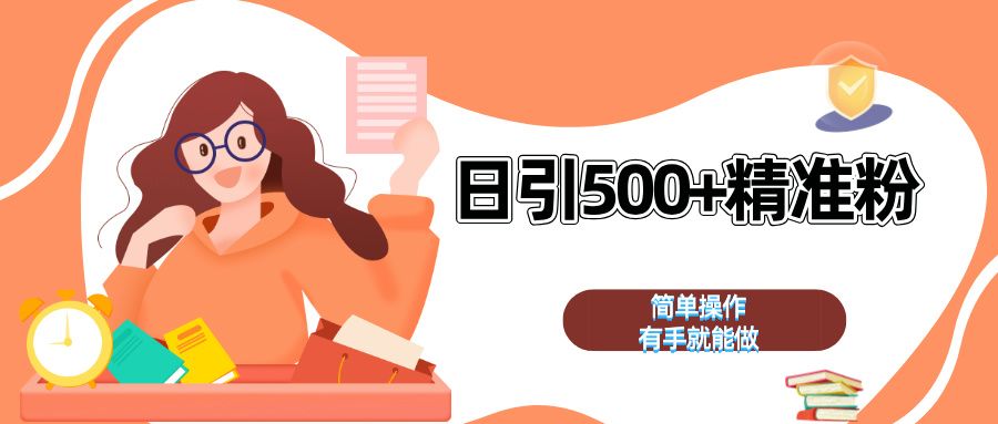 日引500+精准粉  简单操作 有手就能做-靠谱项目库