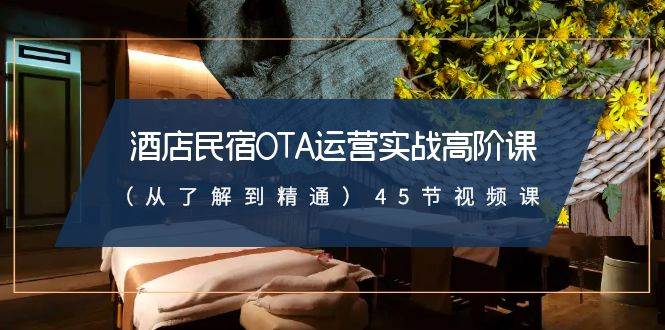 （8926期）酒店民宿-OTA运营实战高阶课（从了解到精通）45节视频课-靠谱项目库