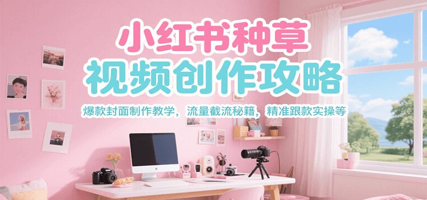 小红书种草视频创作攻略，爆款封面制作教学 ，流量截流秘籍 ，精准跟款实操等-靠谱项目库