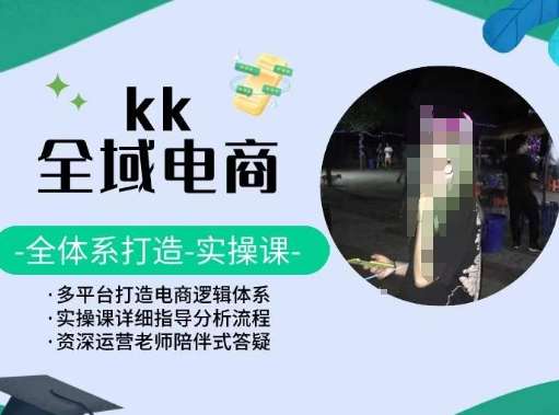 KK全域电商，全体系打造实操课，多平台打造电商逻辑体系-靠谱项目库