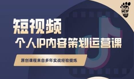 抖音短视频个人ip内容策划实操课，真正做到普通人也能实行落地-靠谱项目库
