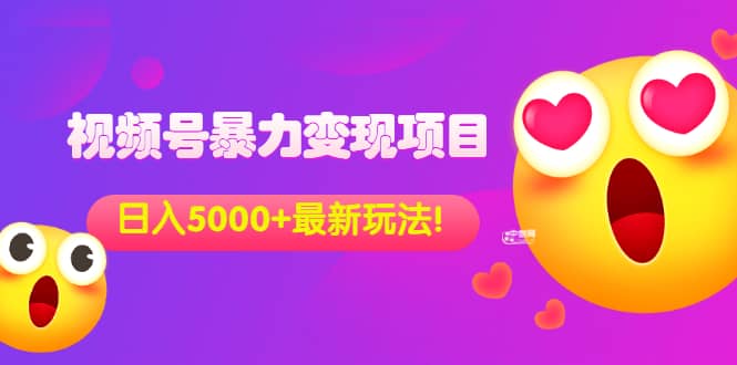 外面收费699的视频号暴力变现项目，日入5000+，简单易操作当天见效果-靠谱项目库