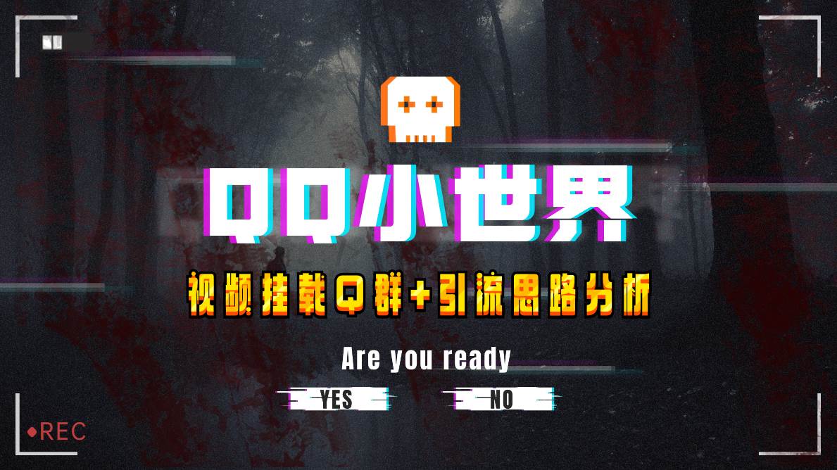 【全网首发】QQ小世界_Q群挂载教程+引流思路分析-靠谱项目库