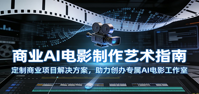 商业AI电影制作艺术指南：定制商业项目解决方案，助力创办专属AI电影工作室-靠谱项目库